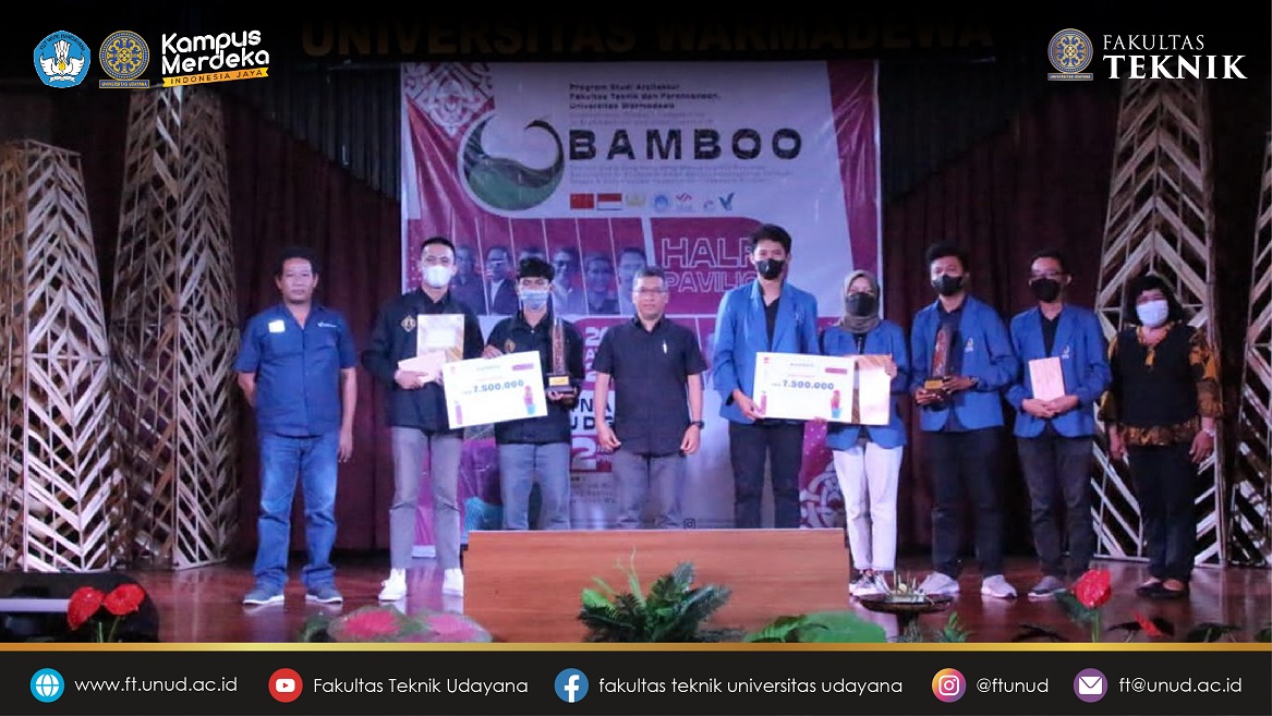 Mahasiswa Arsitektur Fakultas Teknik Universitas Udayana Raih Juara I Bamboo Competition 2022