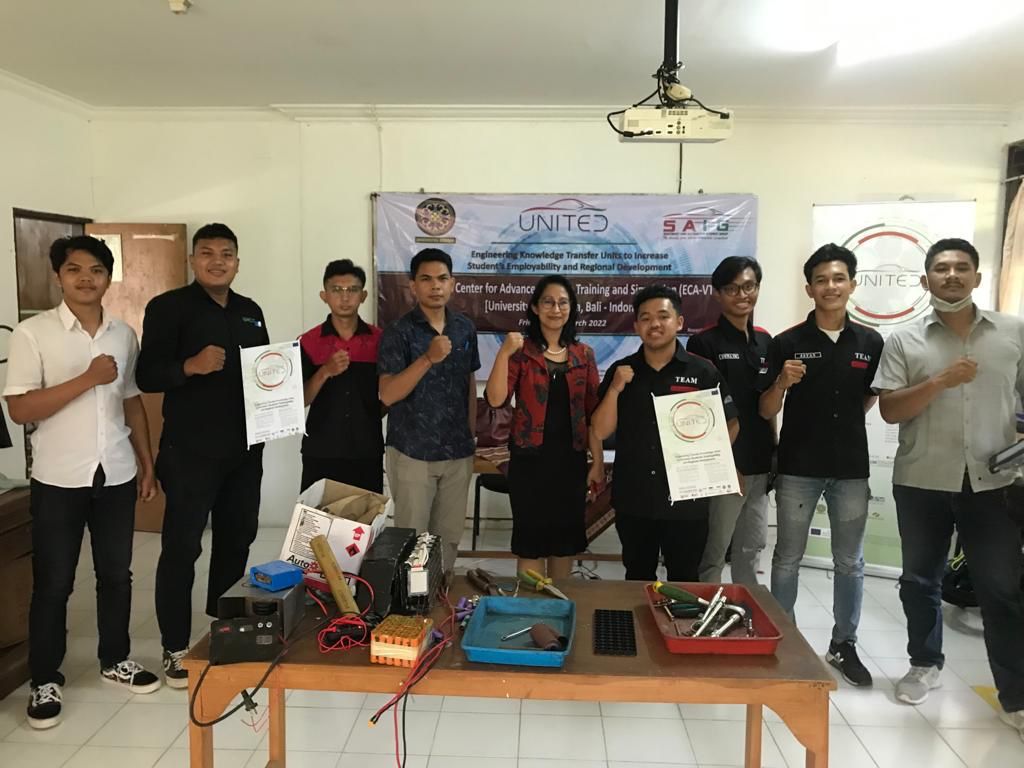 The Excellent Center for Advanced Vehicle Training and Simulation Program, Faculty of Engineering, Udayana University held the 3rd automotive training