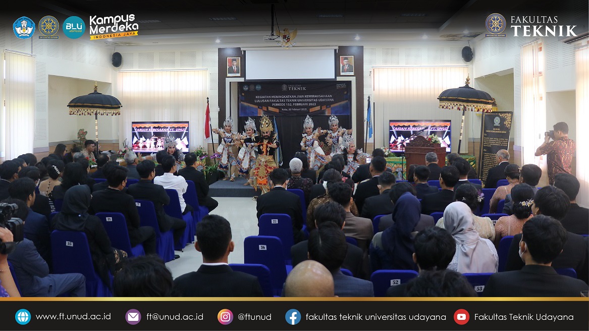 The Faculty of Engineering, Udayana University Released 112 Candidates for Graduates at the 152nd Judiciary