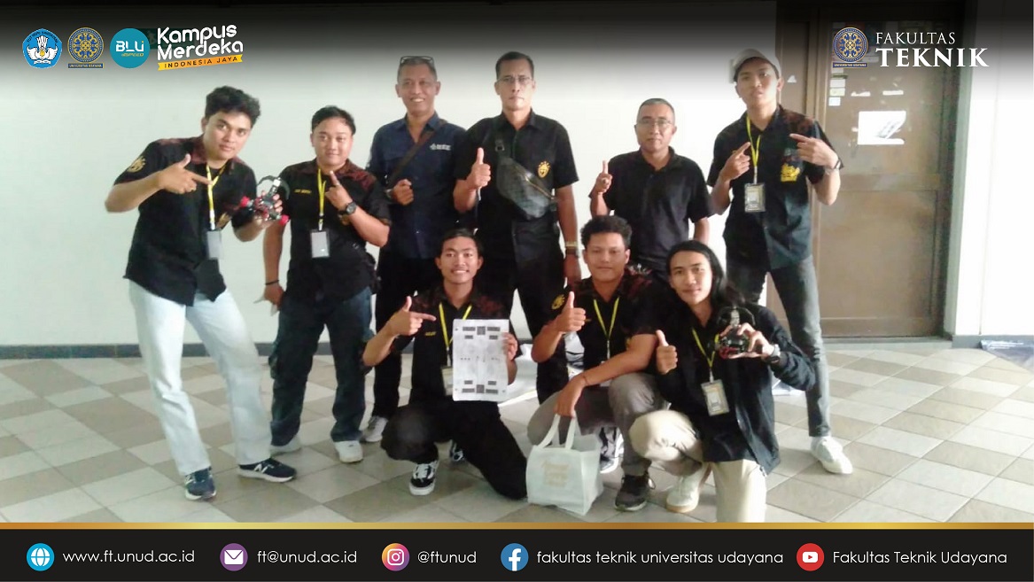 Tim Kelompok Studi Robot Fakultas Teknik Universitas Udayana Raih Juara 1 dan Best Design dalam Lomba Java Robot Nasional