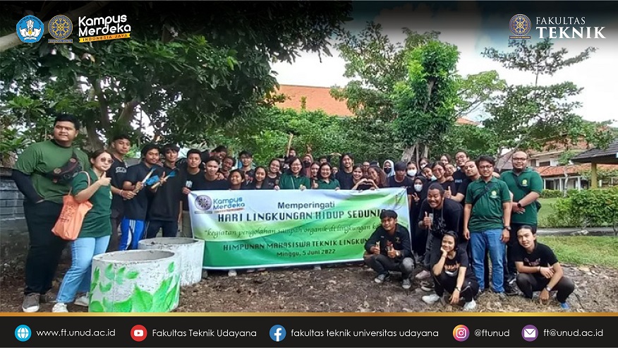 Himpunan Mahasiswa Teknik Lingkungan Rayakan Hari Lingkungan Hidup dengan Membuat Tempat Pengolahan Sampah Organik di Kampus