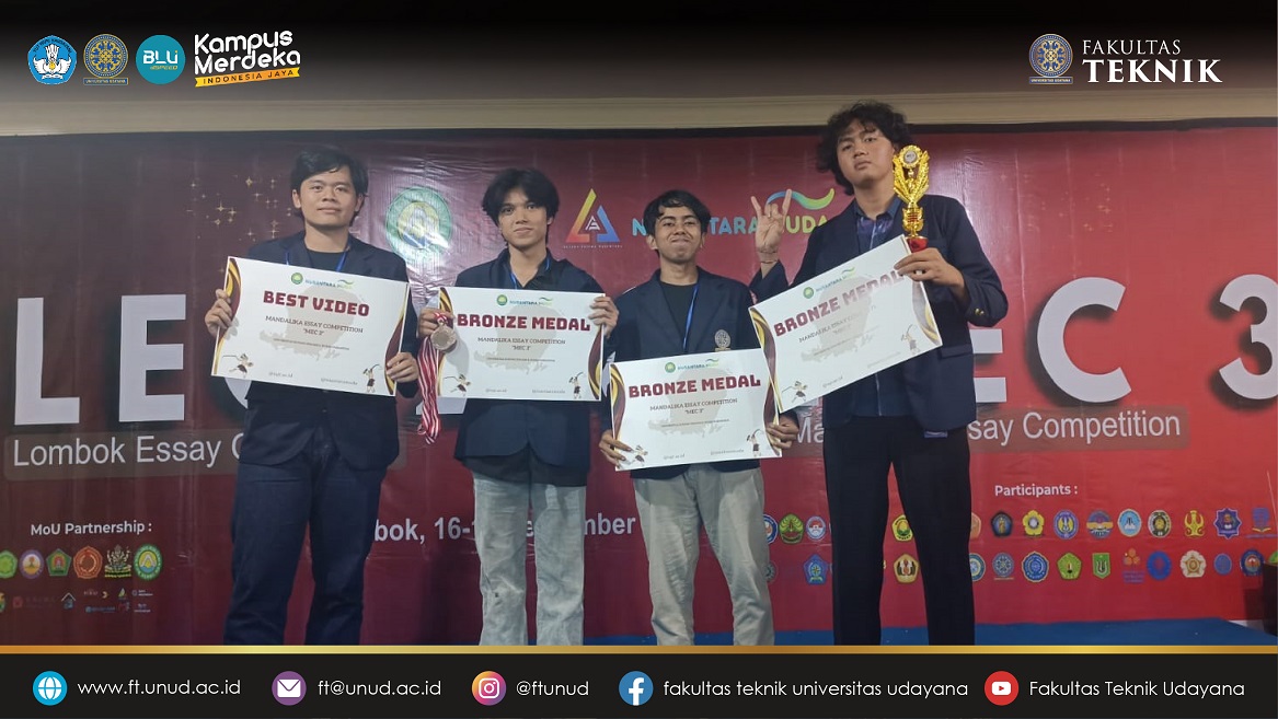 Mahasiswa Teknik Elektro Universitas Udayana Raih Prestasi Gemilang di Mandalika Essay Competition 3