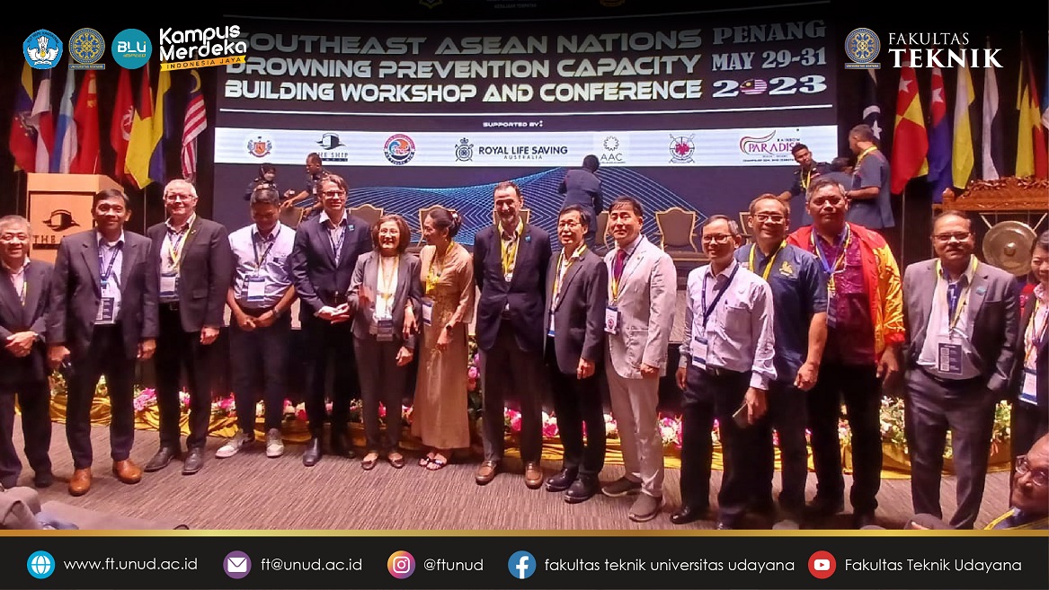 Dosen Fakultas Teknik Universitas Udayana mewakili Indonesia pada kegiatan South East ASEAN Drowning Prevention Forum, Workshop and Conference, di Penang - Malaysia