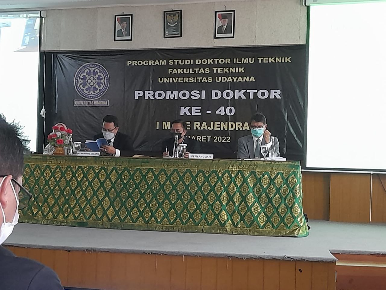 The 40th Open Examination of Doctoral Promotion in Engineering Faculty
