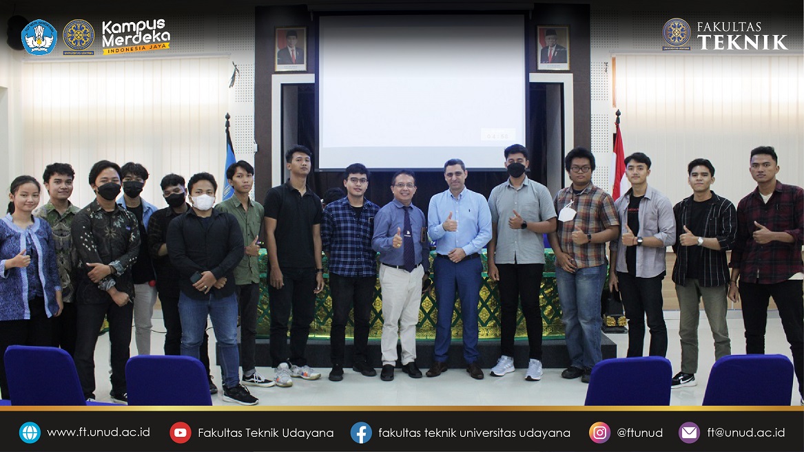 Udayana University Faculty of Engineering Holds Guest Lecture with lecturers from the Department of Chemistry, Texas A&M University at Qatar with the topic 