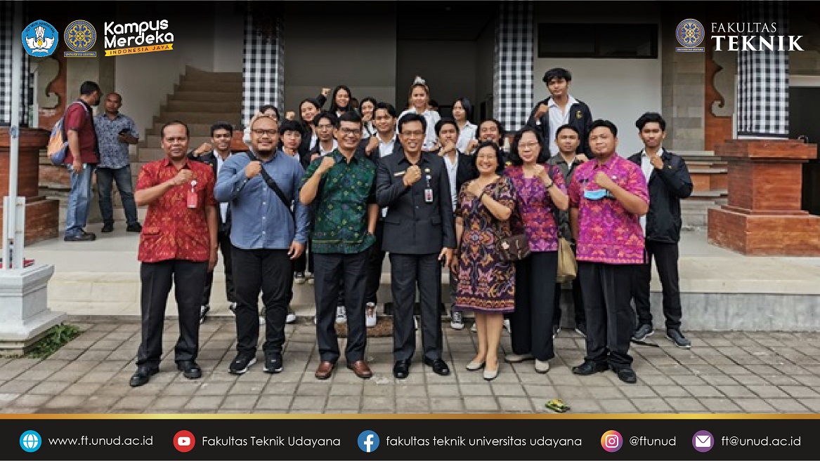 Coordination of Participants and Field Supervisors for the Community Service Program Faculty of Engineering, Udayana University to the Department of Public Works, Spatial Planning, Housing and Residential Areas of Bangli Regency