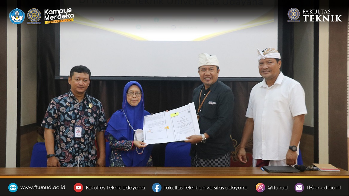 The visit of the Ministry of Administrative Reform and Bureaucratic Reform of the Republic of Indonesia regarding the Cooperation Agreement on Assessor Activities with the Faculty of Engineering, Udayana University