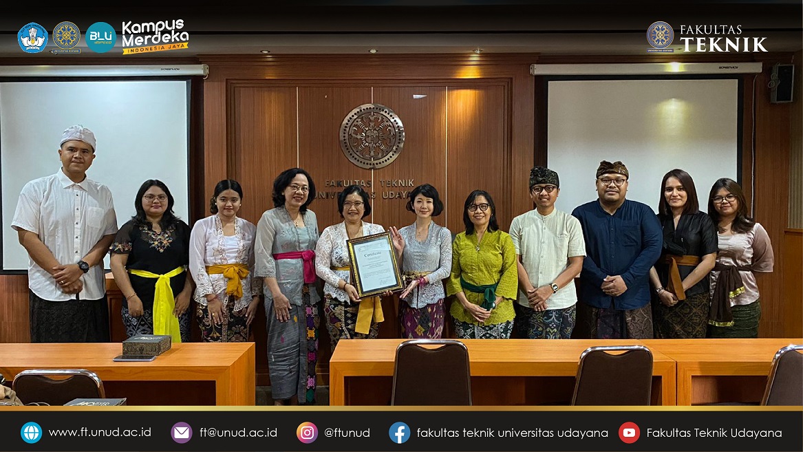 Kolaborasi FT Unud dengan LIFE Japan terkait Penyediaan Air Bersih mendapatkan penghargaan dari Pemerintah Jepang